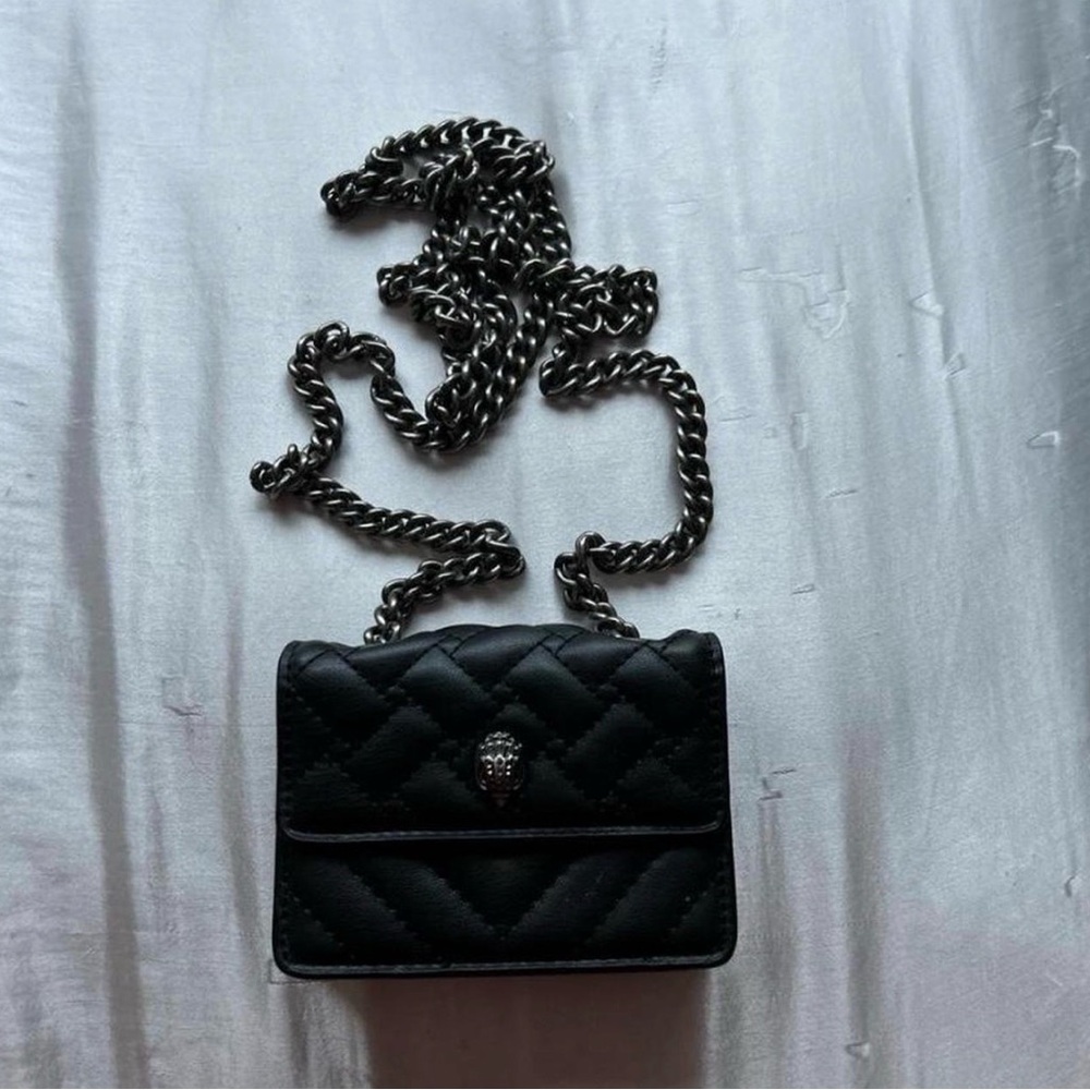 Elegant Black Quilted Crossbody Bag with Chain Strap